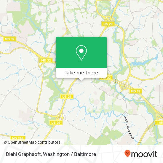 Mapa de Diehl Graphsoft, 7150 Riverwood Dr