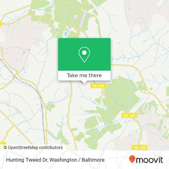 Hunting Tweed Dr, Owings Mills, MD 21117 map