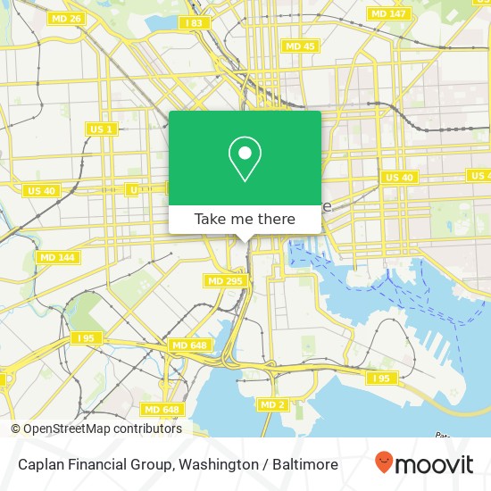 Mapa de Caplan Financial Group, 323 W Camden St