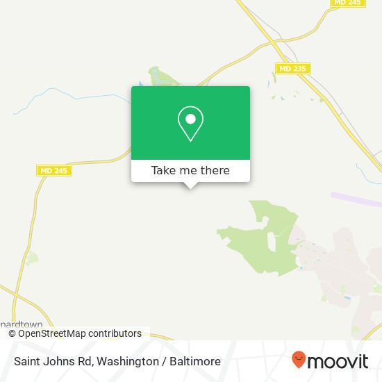 Saint Johns Rd, Hollywood, MD 20636 map