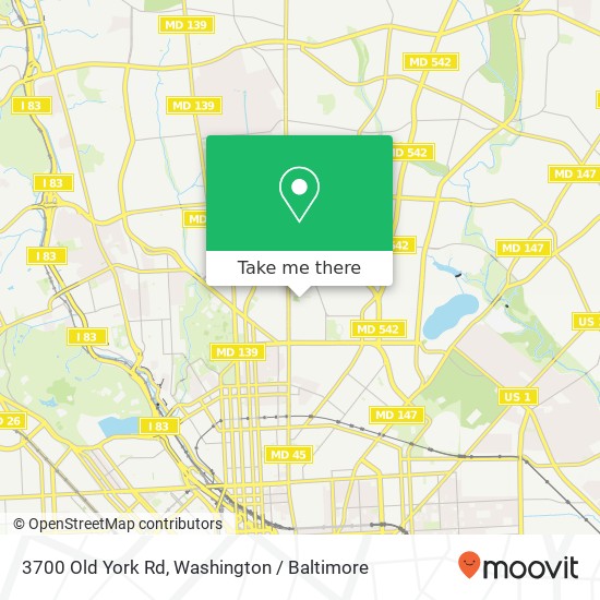 3700 Old York Rd, Baltimore, MD 21218 map