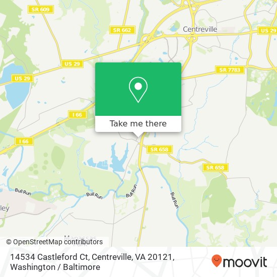 14534 Castleford Ct, Centreville, VA 20121 map