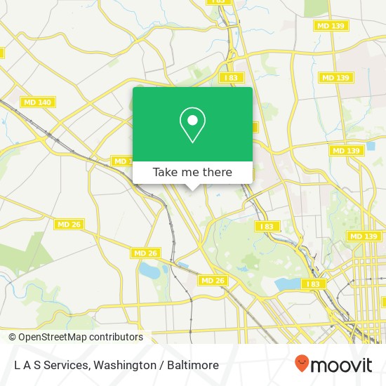 Mapa de L A S Services, 2477 Shirley Ave