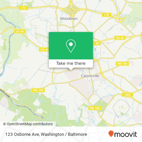 123 Osborne Ave, Catonsville, MD 21228 map