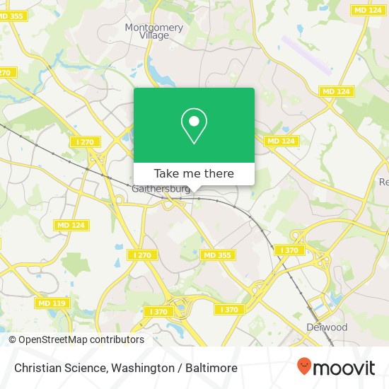 Mapa de Christian Science, 300 E Diamond Ave
