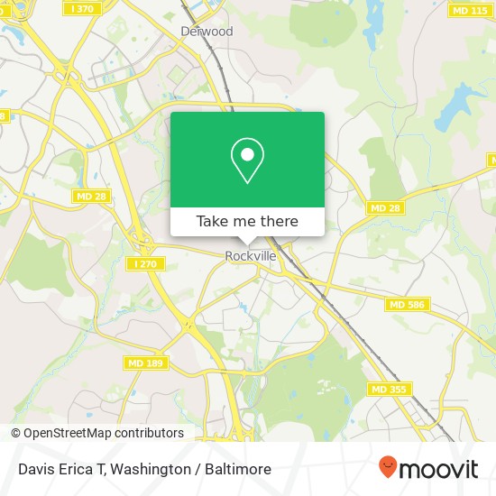Mapa de Davis Erica T, 110 N Washington St