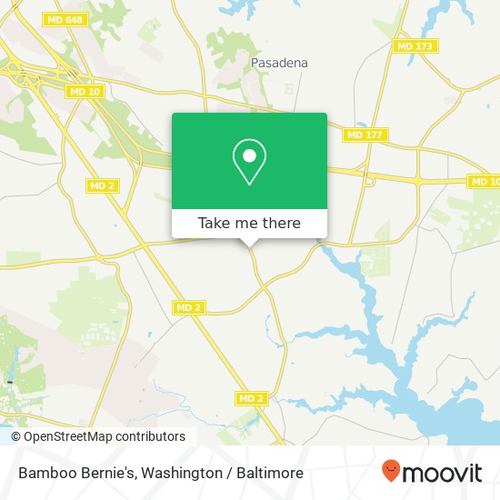 Mapa de Bamboo Bernie's, 8359 Baltimore Annapolis Blvd