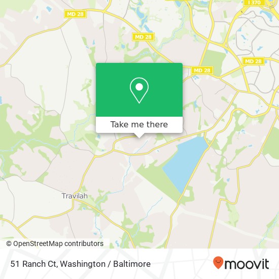Mapa de 51 Ranch Ct, Gaithersburg, MD 20878