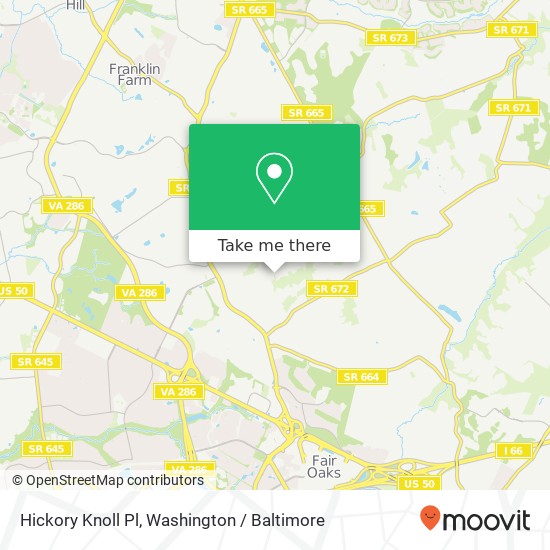 Hickory Knoll Pl, Fairfax, VA 22033 map