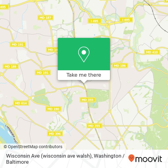 Wisconsin Ave (wisconsin ave walsh), Chevy Chase, MD 20815 map