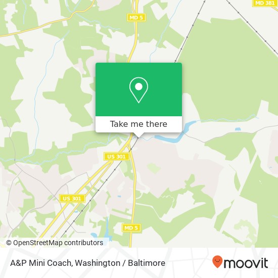 Mapa de A&P Mini Coach