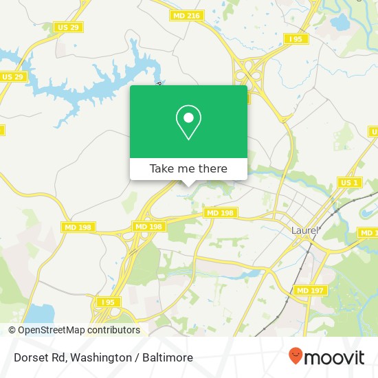 Dorset Rd, Laurel, MD 20707 map