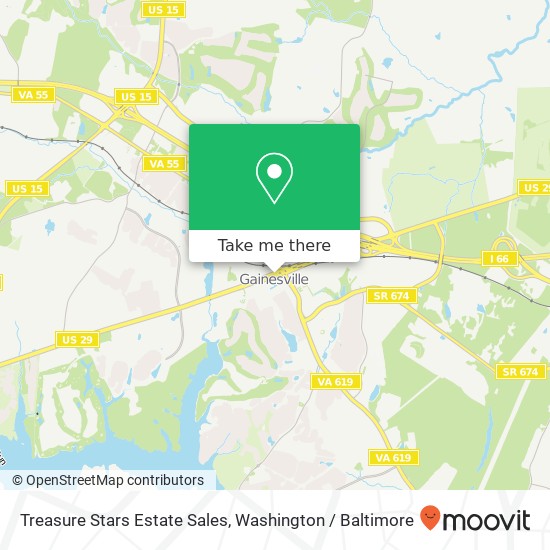 Mapa de Treasure Stars Estate Sales