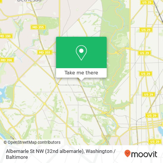 Mapa de Albemarle St NW (32nd albemarle), Washington, DC 20008