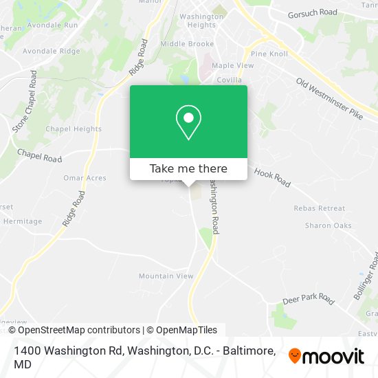 Mapa de 1400 Washington Rd