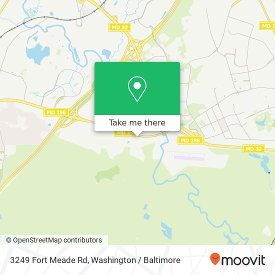 Mapa de 3249 Fort Meade Rd, Laurel, MD 20724