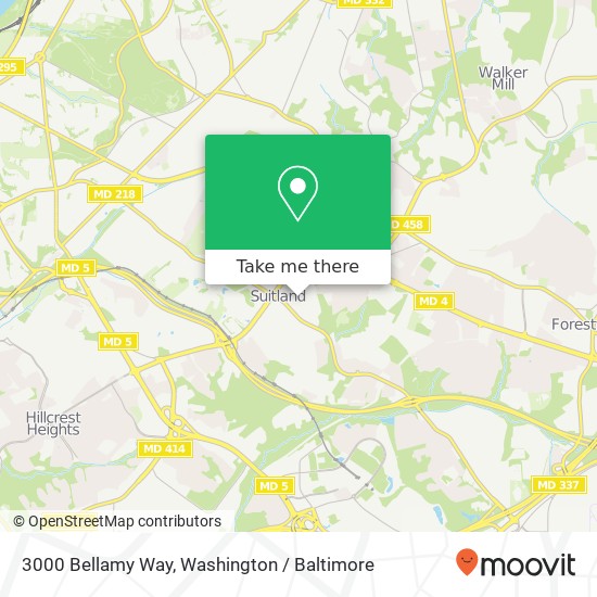 3000 Bellamy Way, Suitland, MD 20746 map
