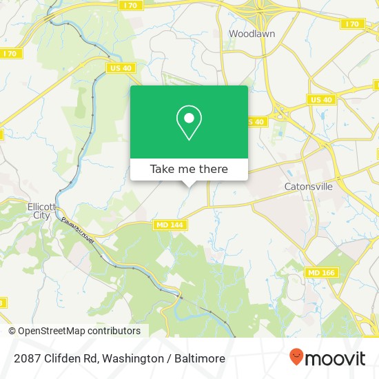 2087 Clifden Rd, Catonsville, MD 21228 map