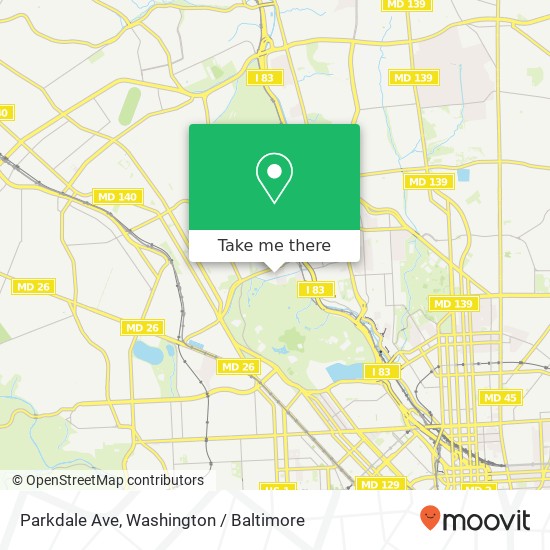 Parkdale Ave, Baltimore, MD 21211 map