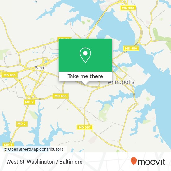 West St, Annapolis, MD 21401 map