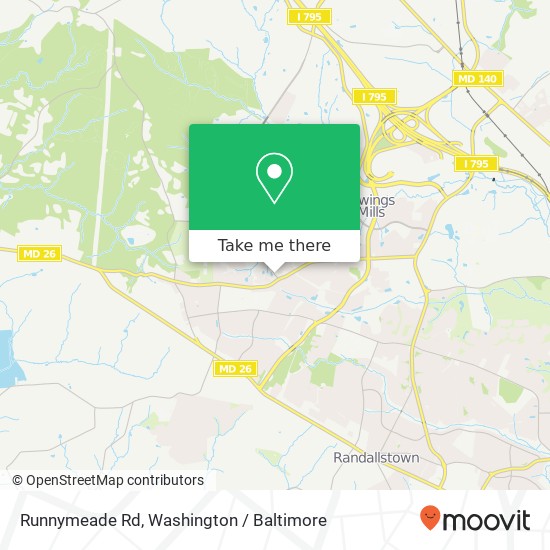 Runnymeade Rd, Owings Mills, MD 21117 map