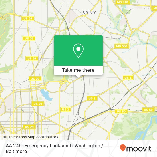 AA 24hr Emergency Locksmith, 620 Michigan Ave NE map