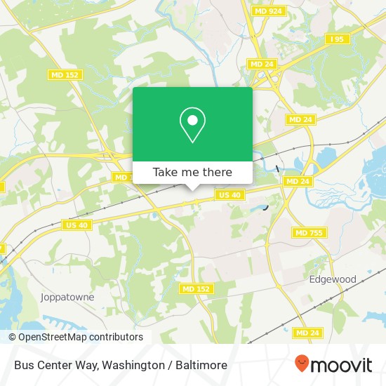 Bus Center Way map