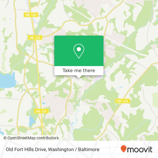 Mapa de Old Fort Hills Drive