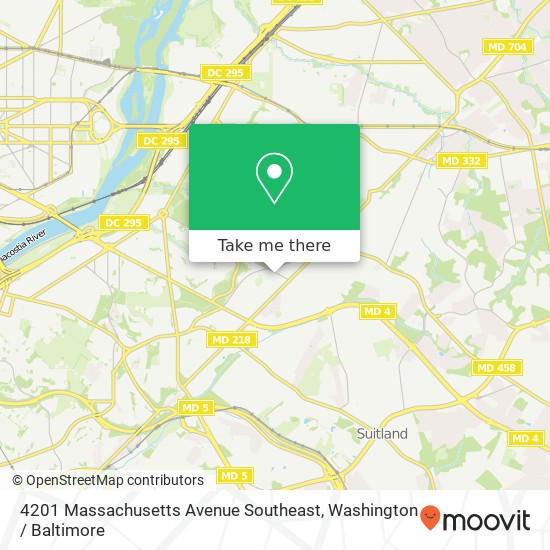 4201 Massachusetts Avenue Southeast map