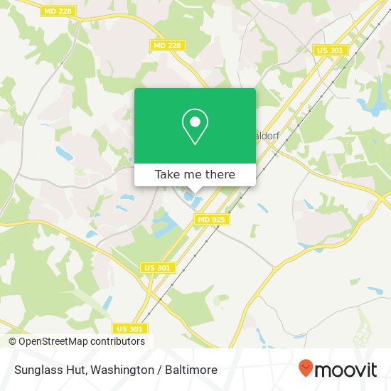 Mapa de Sunglass Hut, 11200 Mall Cir Waldorf, MD 20603