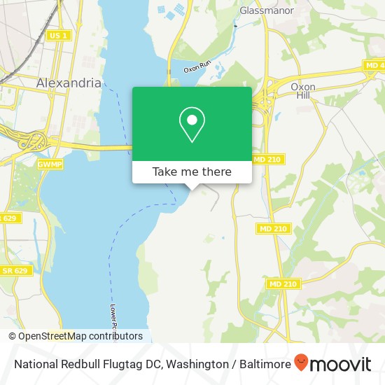 National Redbull Flugtag DC map