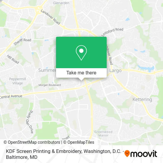 Mapa de KDF Screen Printing & Embroidery