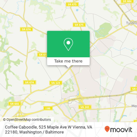 Coffee Caboodle, 525 Maple Ave W Vienna, VA 22180 map