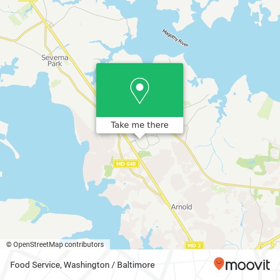 Mapa de Food Service, Arnold, MD 21012