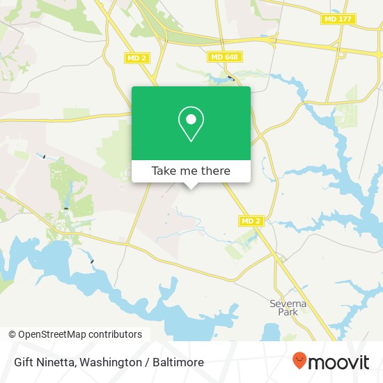 Mapa de Gift Ninetta, 200 Truck House Rd Severna Park, MD 21146