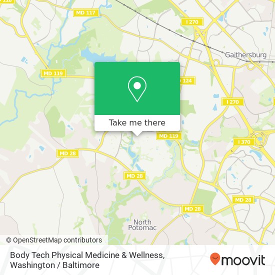 Body Tech Physical Medicine & Wellness, 321 Main St Gaithersburg, MD 20878 map