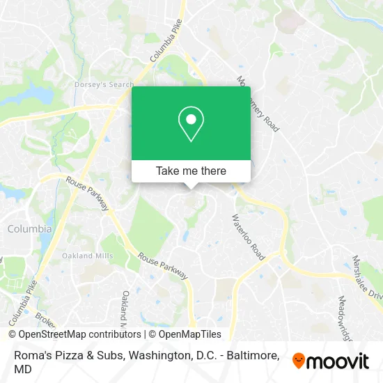 Mapa de Roma's Pizza & Subs