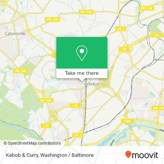 Mapa de Kebob & Curry, 5313 East Dr Halethorpe, MD 21227