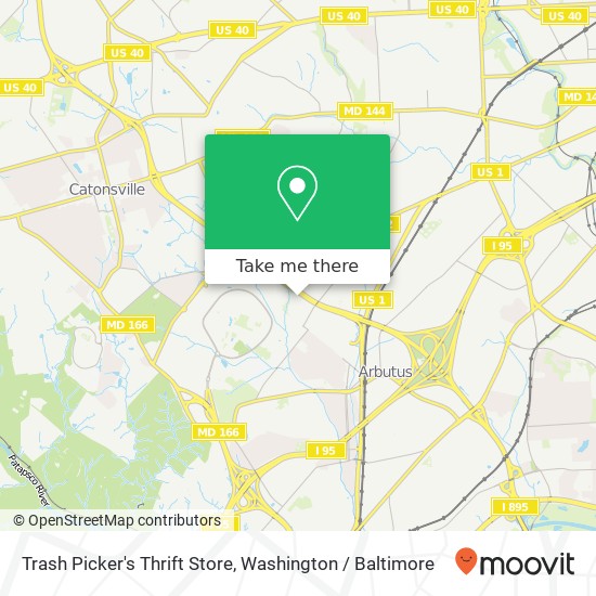 Mapa de Trash Picker's Thrift Store, 1027 Regina Dr Halethorpe, MD 21227