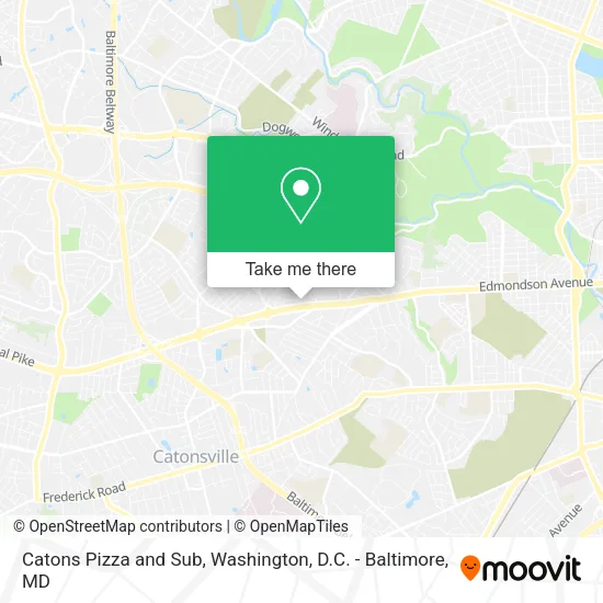 Catons Pizza and Sub map