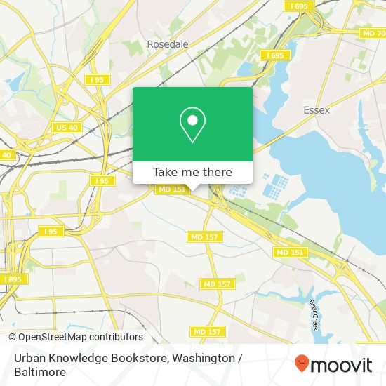 Urban Knowledge Bookstore map