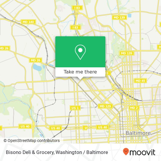 Bisono Deli & Grocery, 2314 N Fulton Ave Baltimore, MD 21217 map