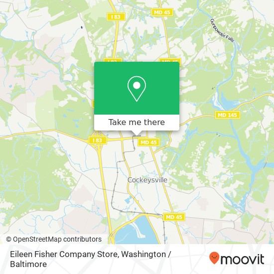 Mapa de Eileen Fisher Company Store, 118 Shawan Rd Cockeysville, MD 21030