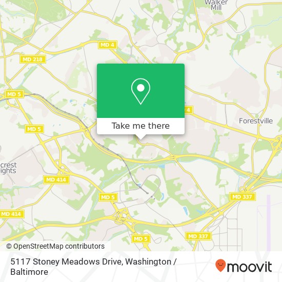 Mapa de 5117 Stoney Meadows Drive