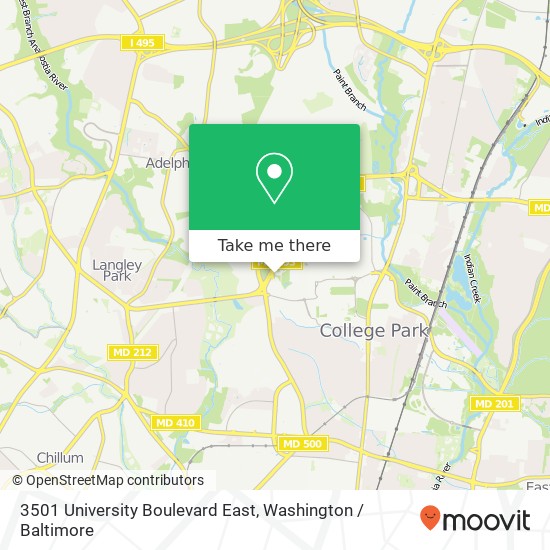 3501 University Boulevard East map