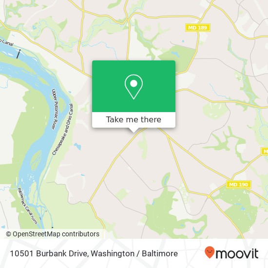 10501 Burbank Drive map