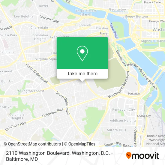 2110 Washington Boulevard map