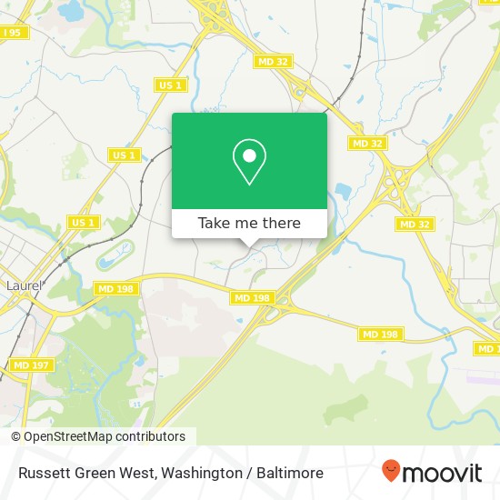 Mapa de Russett Green West