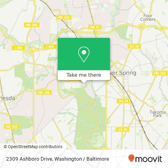 Mapa de 2309 Ashboro Drive