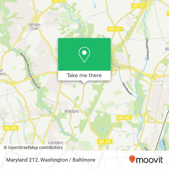 Mapa de Maryland 212